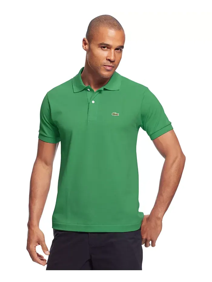 Поло Lacoste, мужское, классическое, черное — изображение 6 из 15, черный