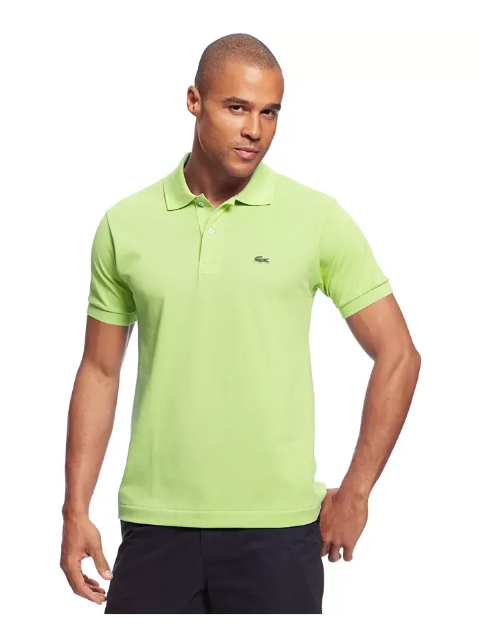 Поло Lacoste, мужское, классическое, черное — изображение 10 из 15, черный