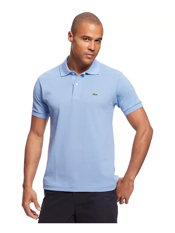 Поло мужское Lacoste, классическое — изображение 11 из 15, розовый
