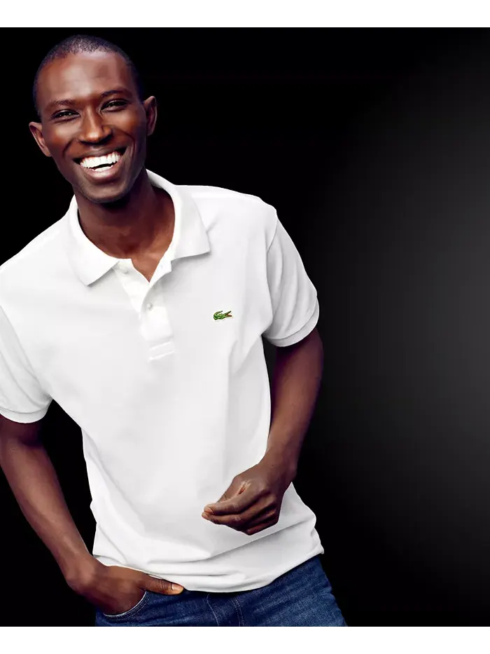 Поло мужское Lacoste, классическое — изображение 15 из 15, розовый