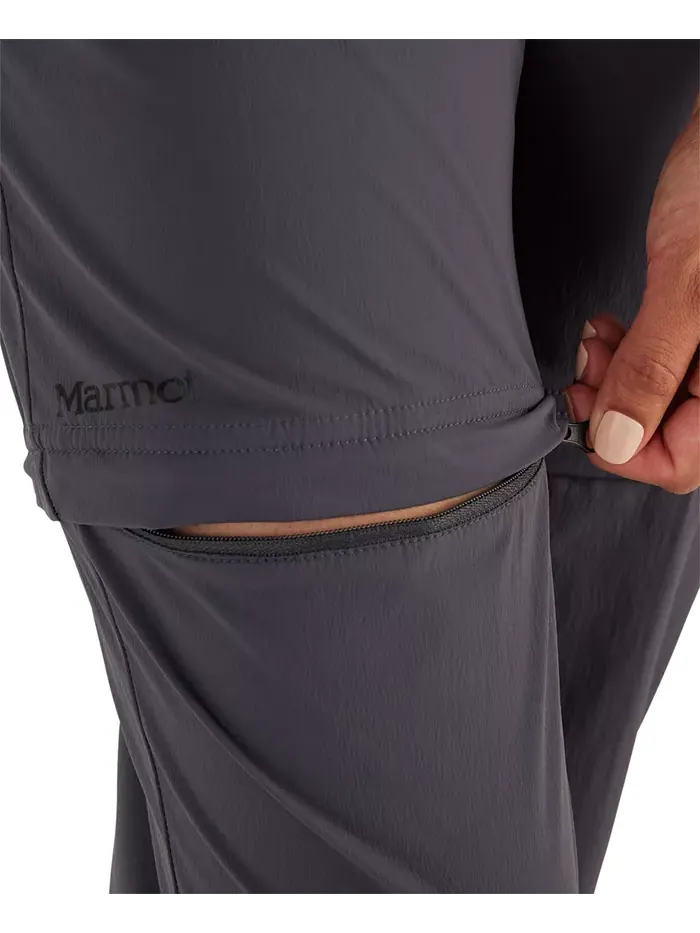 Женские водоотталкивающие брюки Arch Rock Convertible Marmot — изображение 5 из 9, темно-серый