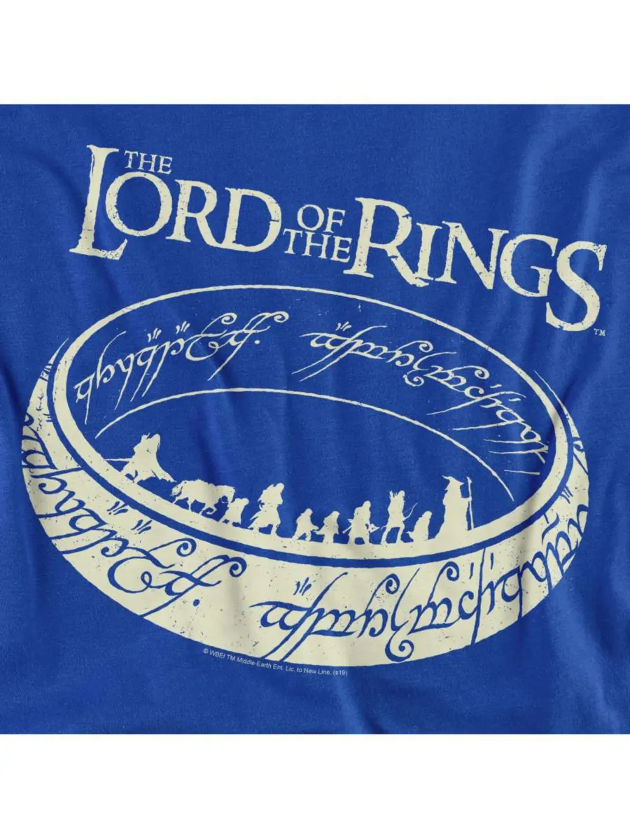 Футболка "The Journey Ring" больших размеров Lord Of The Rings — изображение 2 из 3, темно-серый