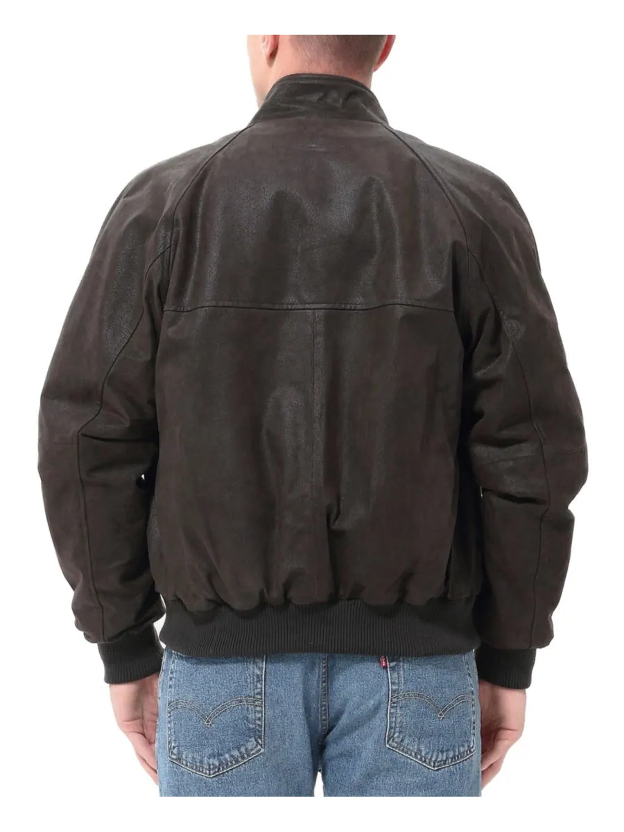 Мужская куртка-бомбер из состаренной кожи времен Второй мировой войны Landing Leathers — изображение 3 из 6, коричневый