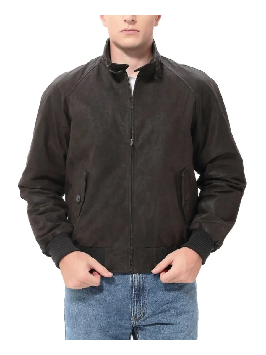 Мужская куртка-бомбер из состаренной кожи времен Второй мировой войны Landing Leathers — изображение 4 из 6, коричневый