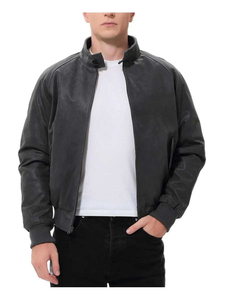 Мужская куртка-бомбер из состаренной кожи времен Второй мировой войны Landing Leathers