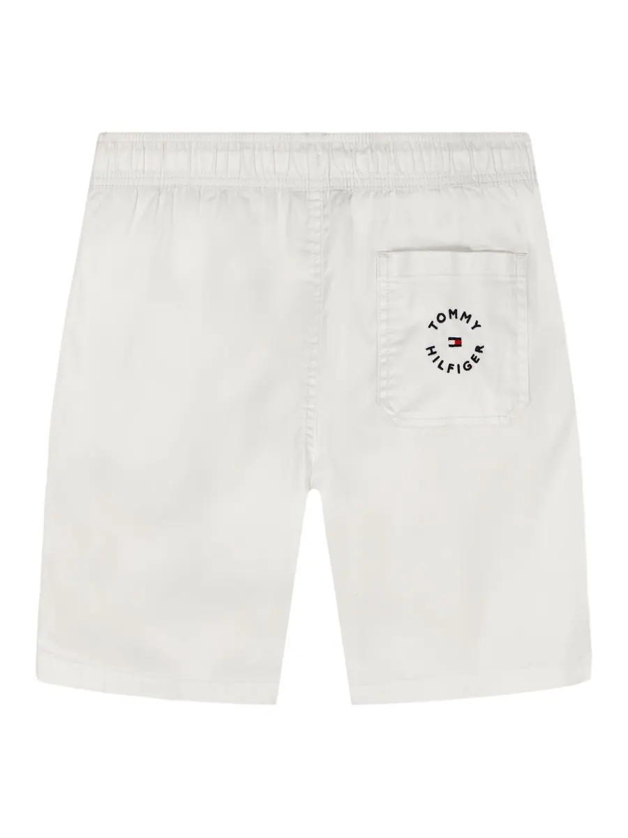 Детские шорты Core Essentials Pull-On Shorts для мальчиков 2T-7 лет Tommy Hilfiger — изображение 2 из 5, белый