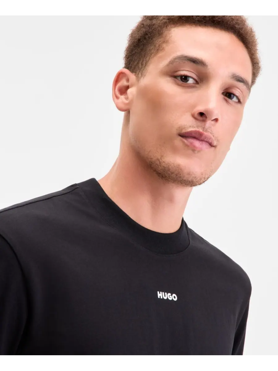 Мужская футболка с логотипом Dapolino Hugo Boss — изображение 2 из 5, черный