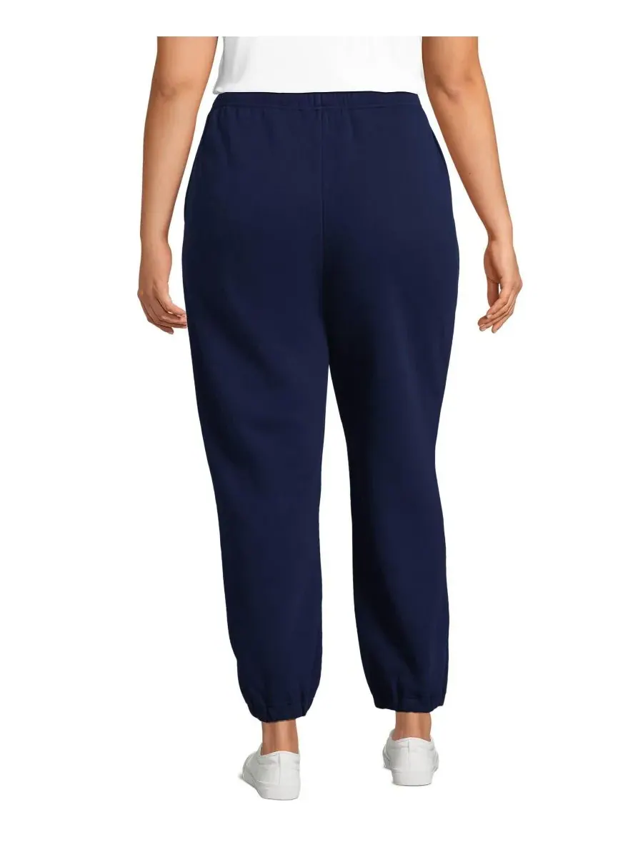 Женские спортивные брюки Serious Sweats с высокой посадкой и втачным низом Lands' End — изображение 2 из 4