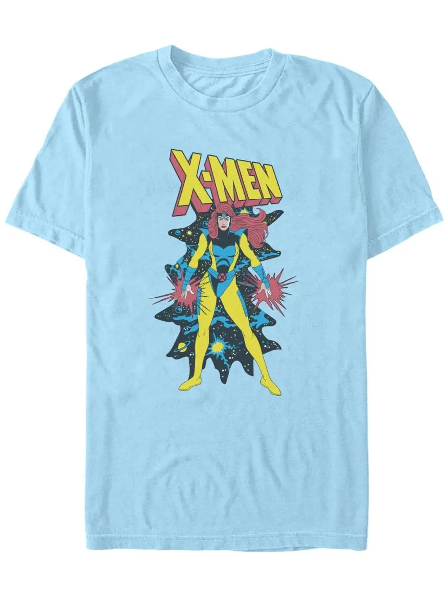 Мужская футболка с коротким рукавом Jean Grey Cosmic Fifth Sun — изображение 1 из 3, светлый синий