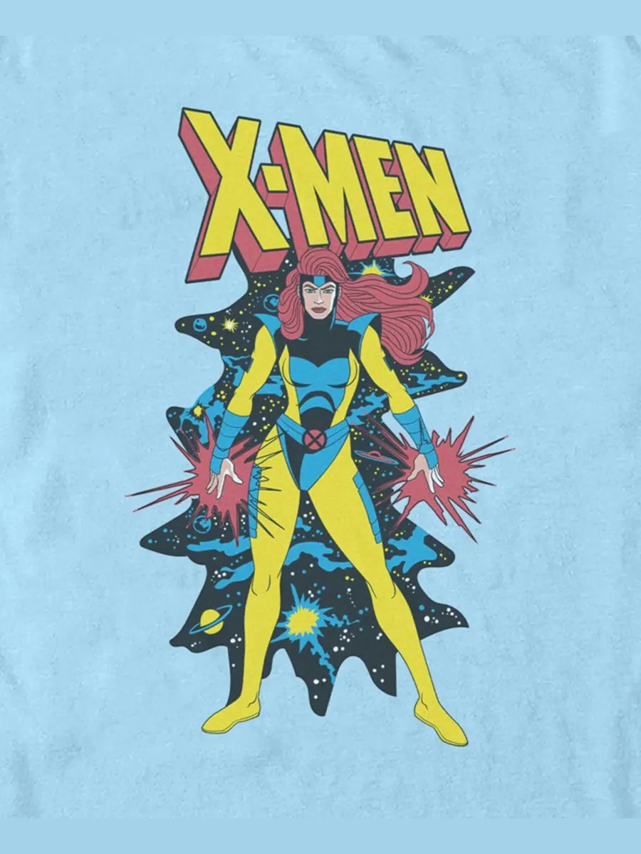 Мужская футболка с коротким рукавом Jean Grey Cosmic Fifth Sun — изображение 3 из 3, светлый синий