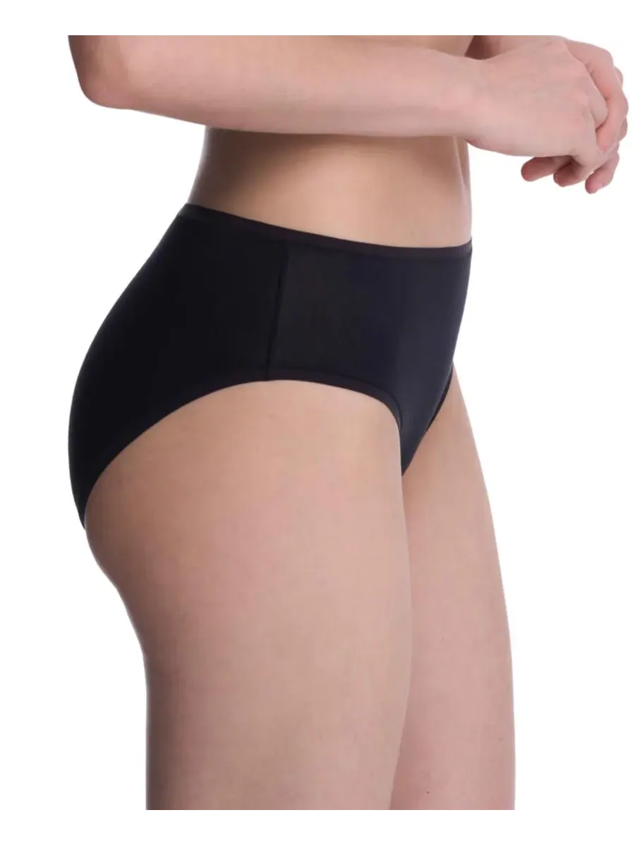 Женское белье Bliss Bare Cotton Hipster, комплект из 3 штук — изображение 3 из 4, черный/черный