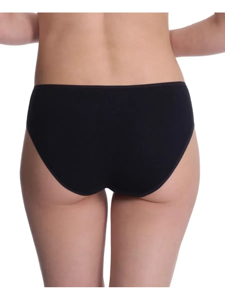 Женское белье Bliss Bare Cotton Hipster, комплект из 3 штук — изображение 4 из 4, черный