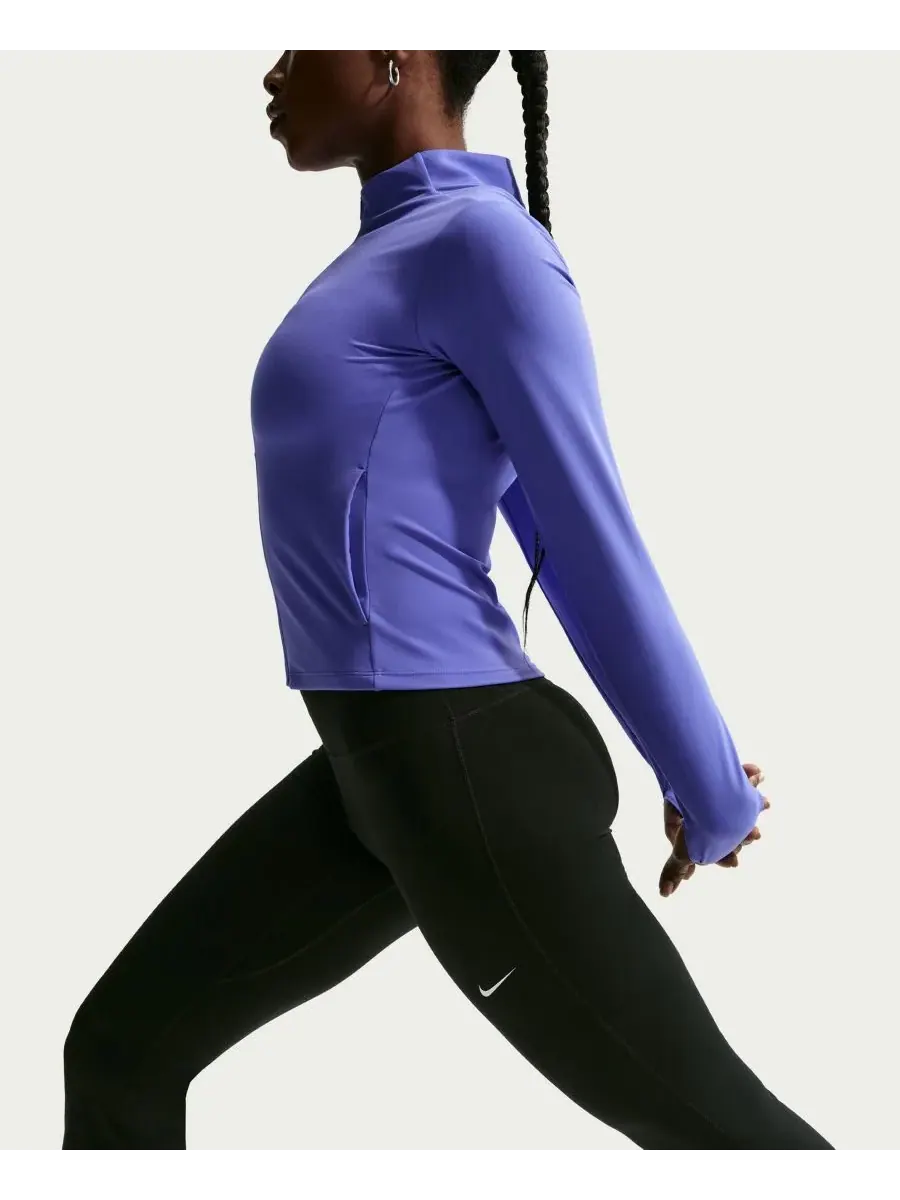 Женские леггинсы с высокой талией и расклешенной юбкой Nike — изображение 2 из 6, черный/белый