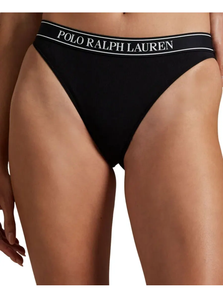 Женские бикини-трусики Polo Ralph Lauren — изображение 1 из 3, черный