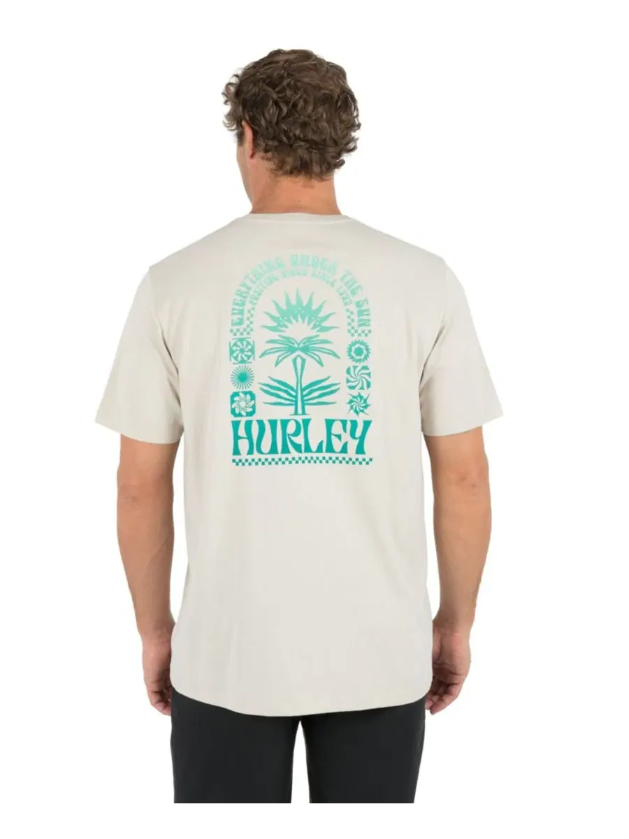 Мужская футболка с коротким рукавом и глифами Hurley