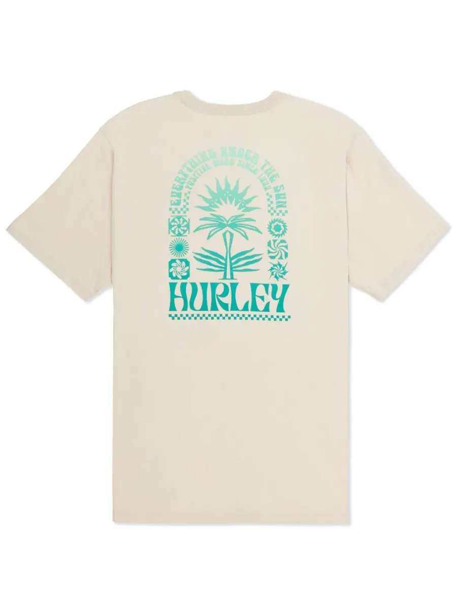 Мужская футболка с коротким рукавом и глифами Hurley — изображение 6 из 7, кость