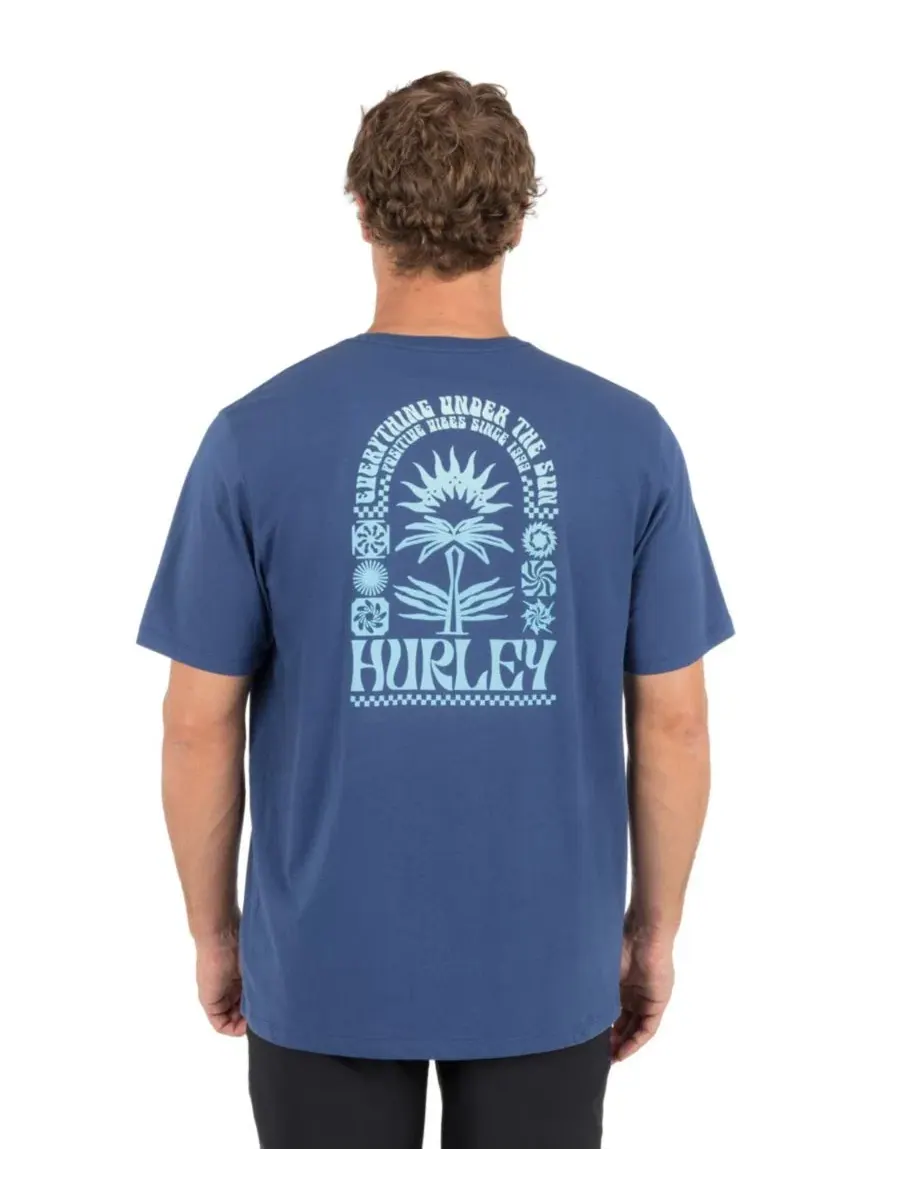 Мужская футболка с коротким рукавом и глифами Hurley