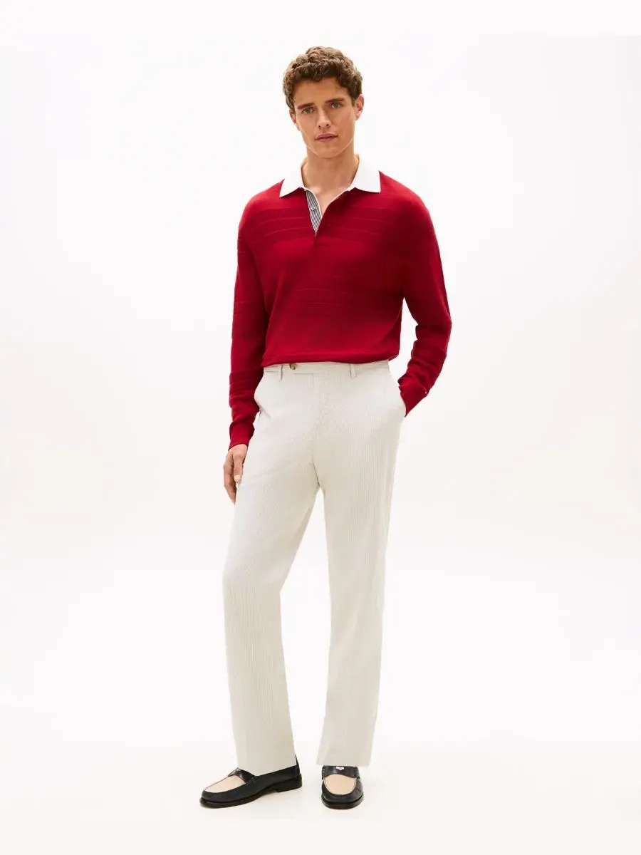 Мужские брюки прямого кроя с текстурой «добби» Tommy Hilfiger — 2