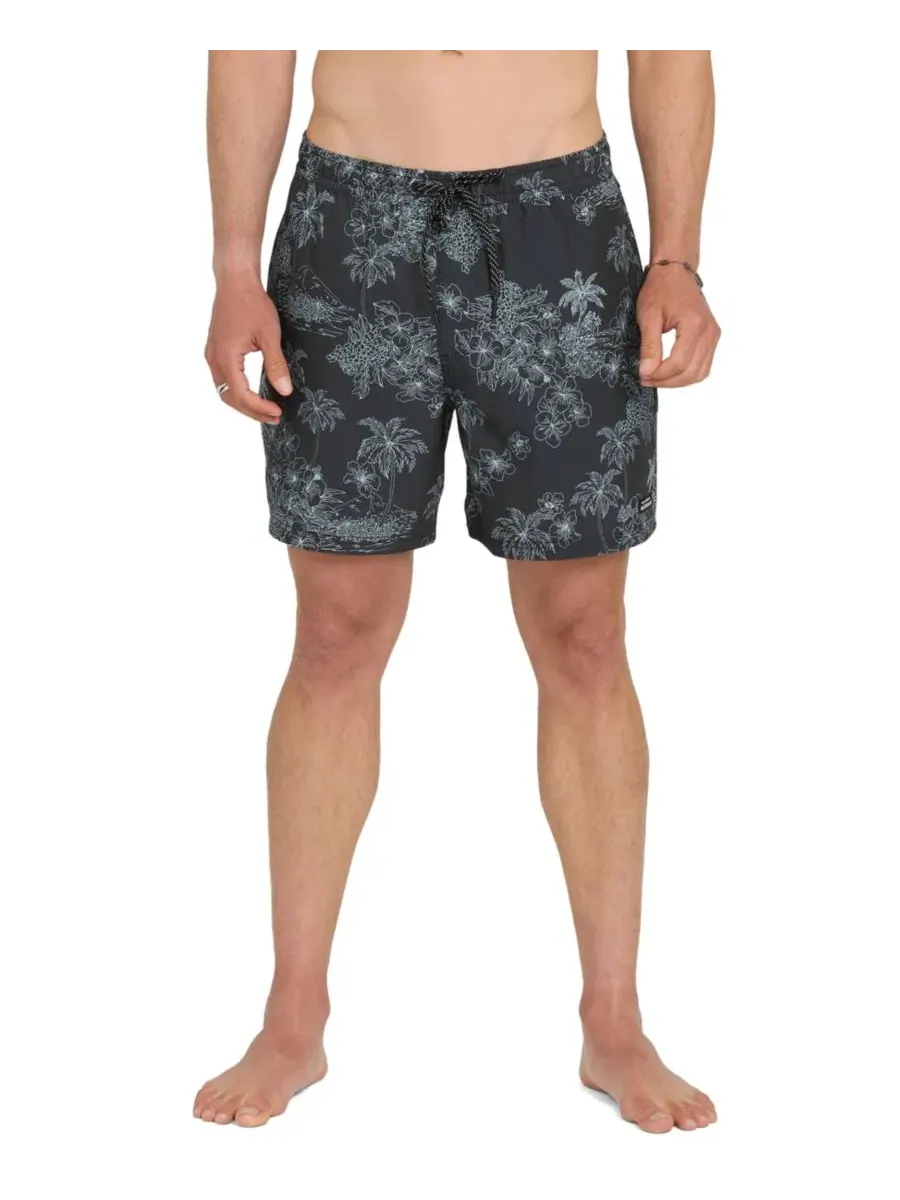 Мужские плавки Quiksilver, набор из нескольких пар, с цветочным принтом Quiksilver Waterman