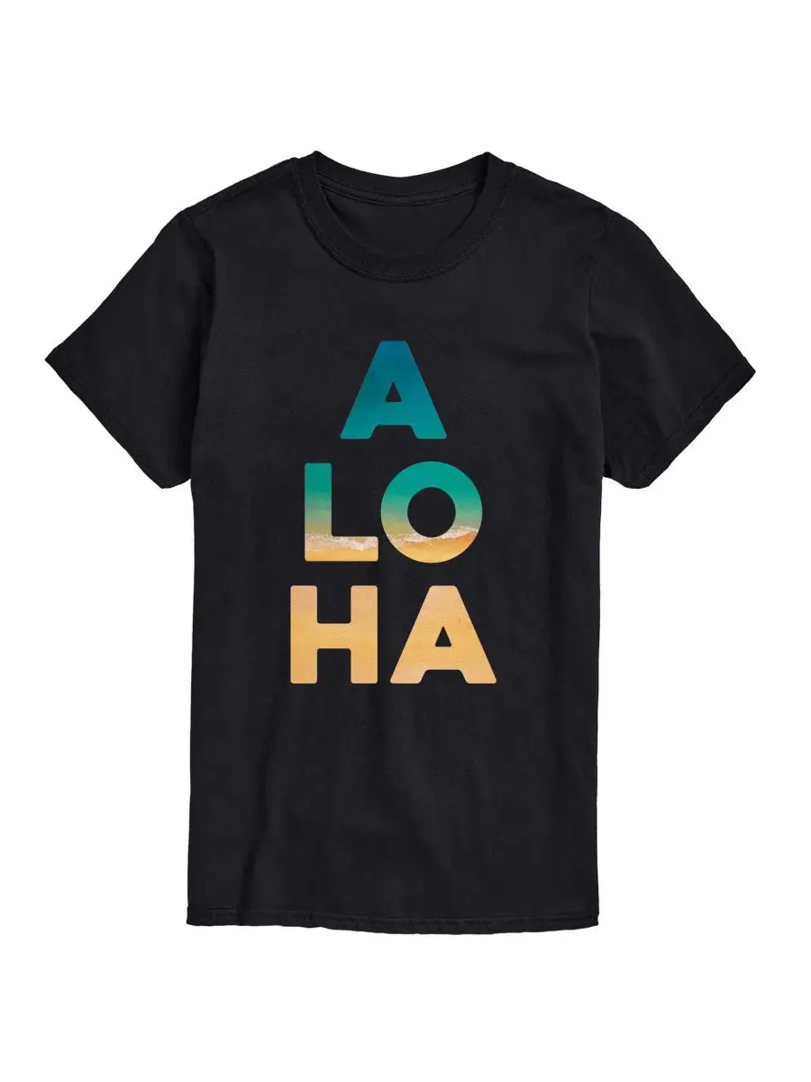 Футболка с принтом Aloha длинным рукавом AIRWAVES — изображение 1 из 3, черный