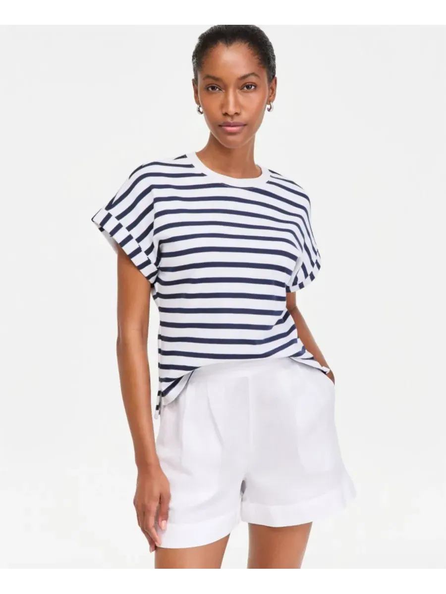Женская блузка Primavera Stripe с отворотами On 34Th