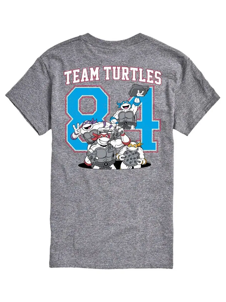 Мужская футболка с коротким рукавом Turtles Americana 84 с графическим принтом Airwaves — изображение 1 из 3, приглушенный