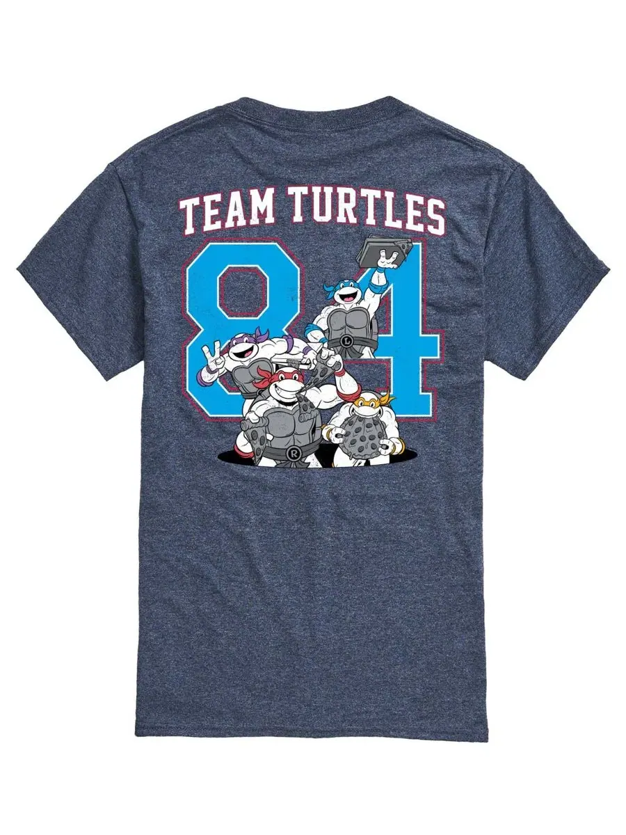 Мужская футболка с коротким рукавом Turtles Americana 84 с графическим принтом Airwaves — изображение 1 из 3, синий