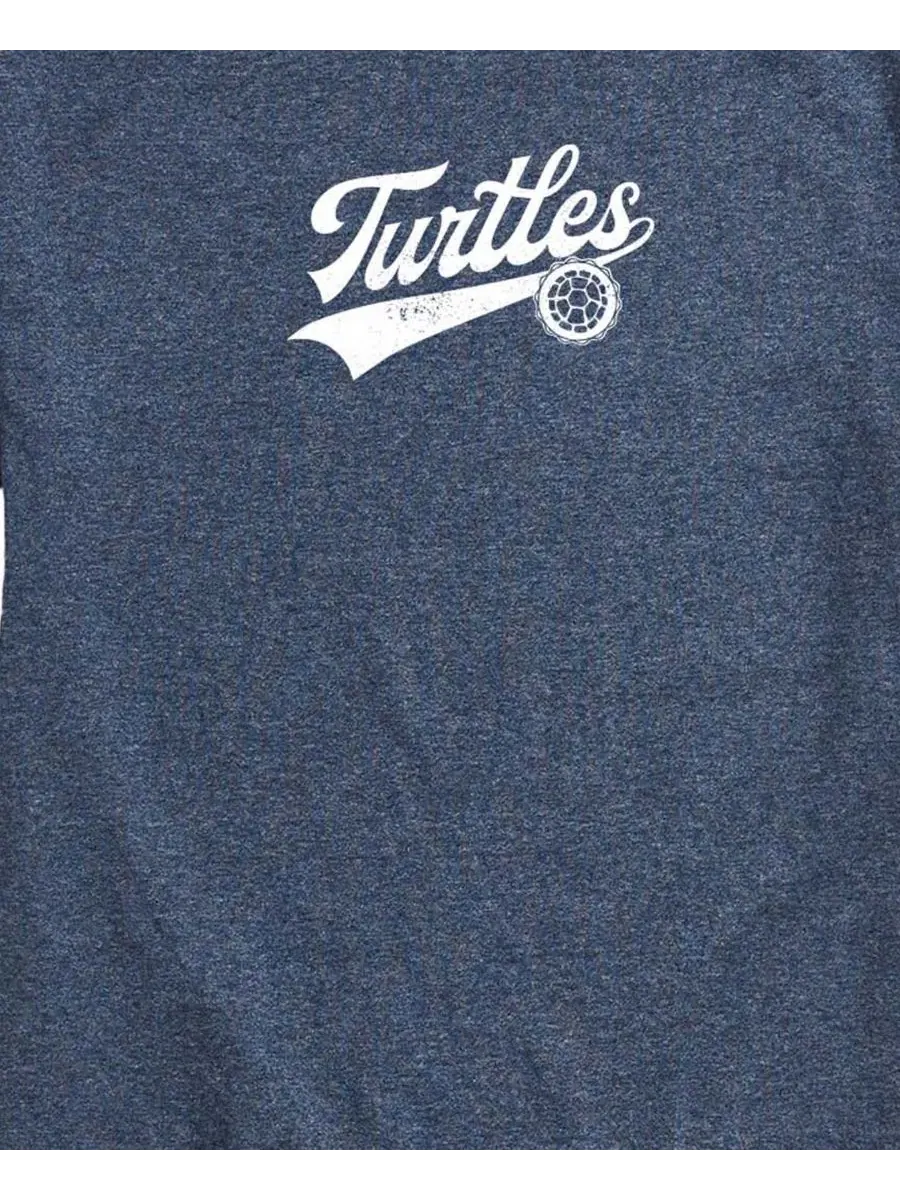 Мужская футболка с коротким рукавом Turtles Americana 84 с графическим принтом Airwaves — изображение 3 из 3, синий