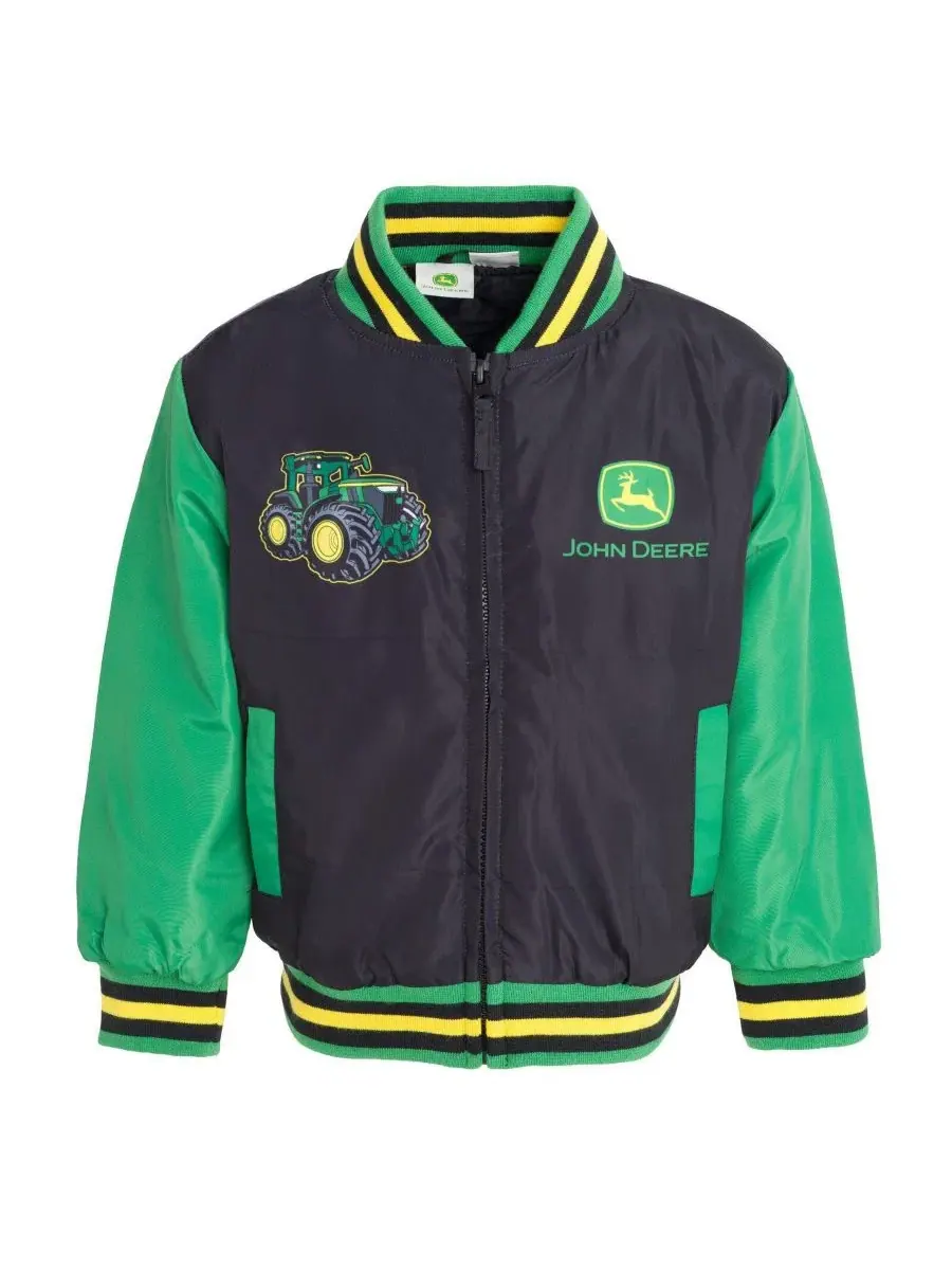 Куртка-бомбер John Deere Varsity Bomber Jacket — черный