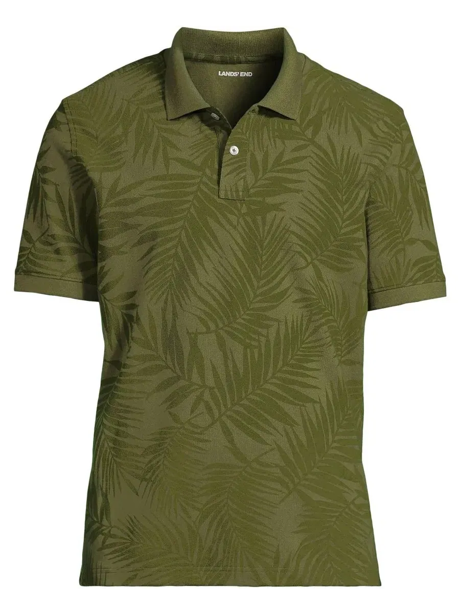Поло с коротким рукавом Comfort-First Mesh Lands' End, Artichoke Palm — изображение 1 из 3
