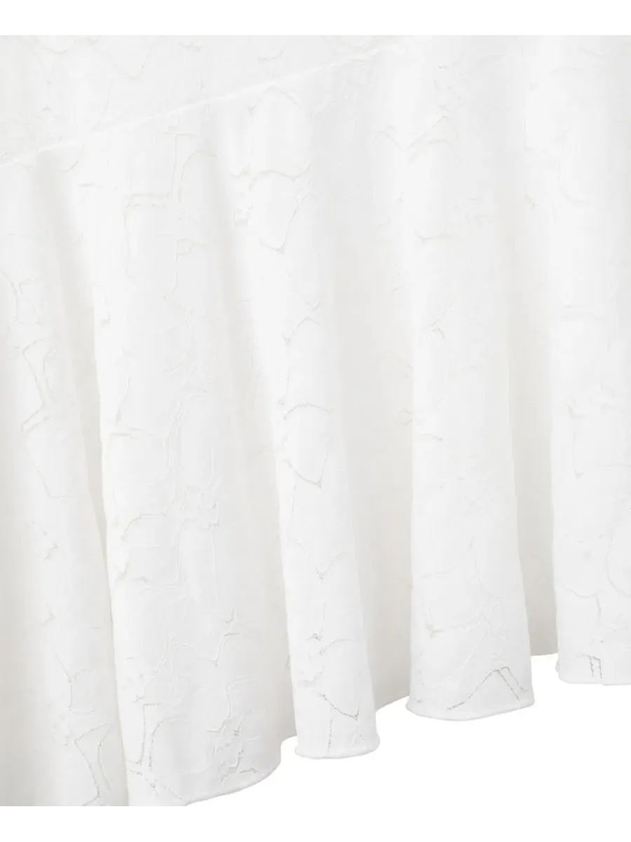 Платье миди с принтом Openwork Floral-Print MANGO — изображение 11 из 15, бледный розовый
