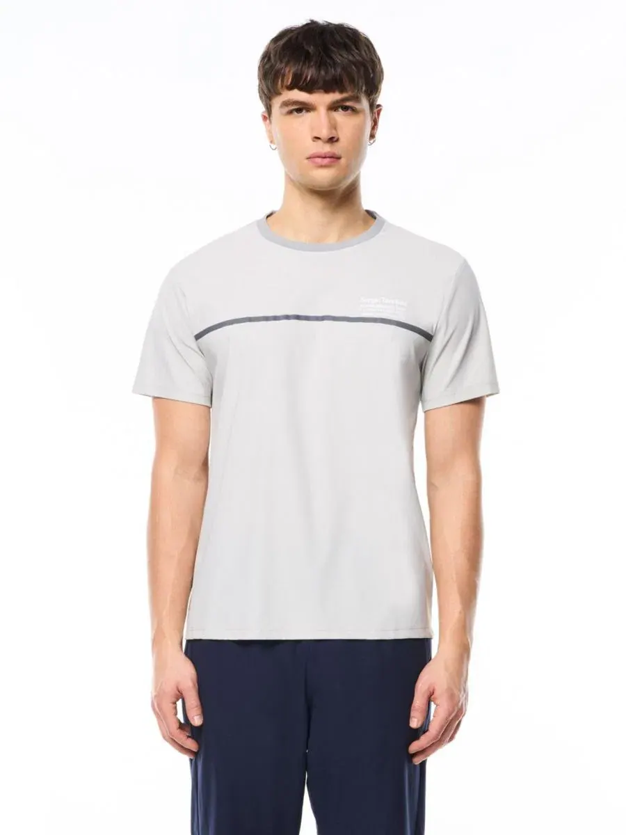 Футболка спортивная с принтом Campo Court Sergio Tacchini — серый
