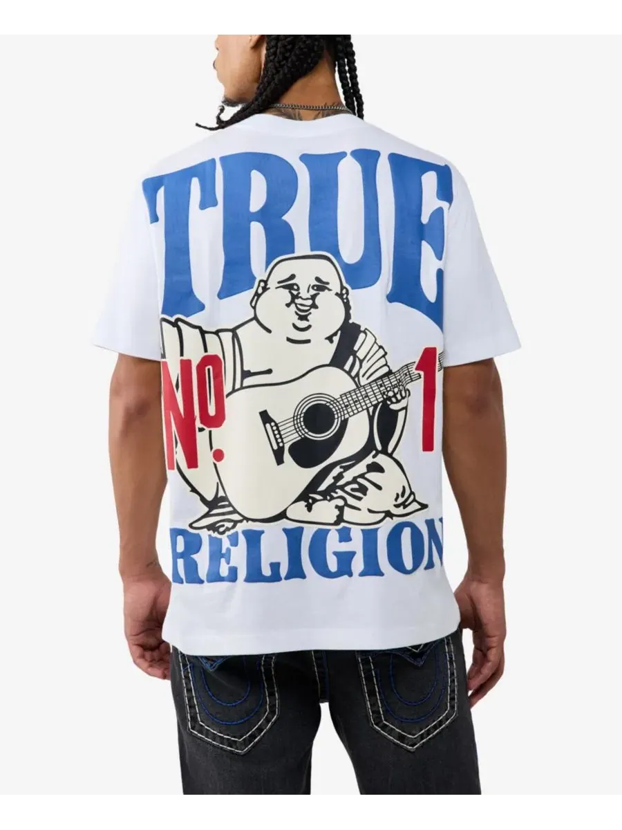Футболка с принтом Buddha Logo True Religion — белый