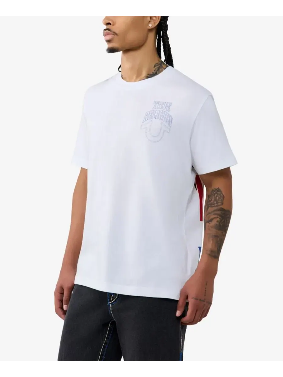 Футболка с принтом Buddha Logo True Religion — изображение 3 из 3, белый