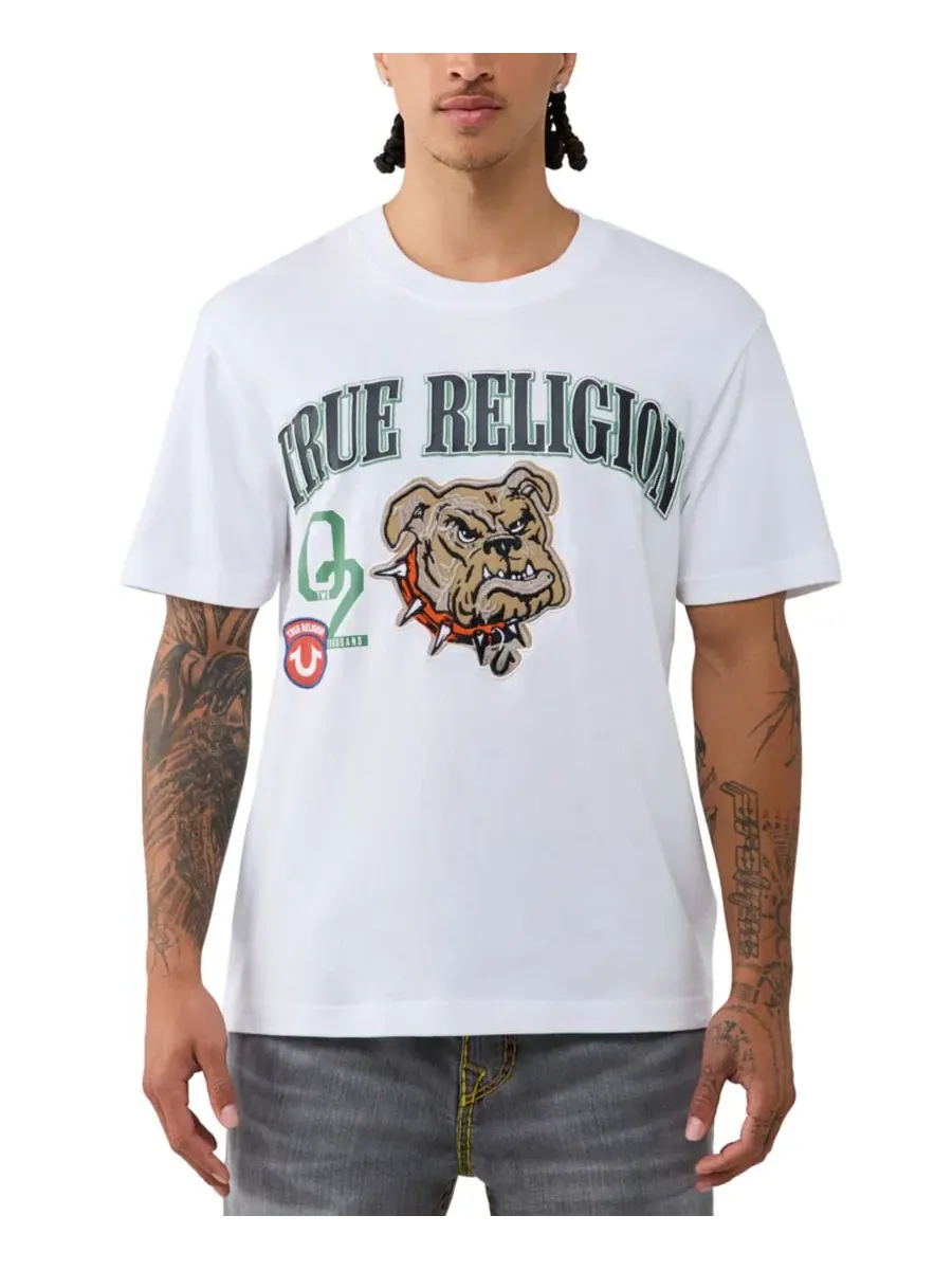 Футболка с оригинальным логотипом True Religion — белый