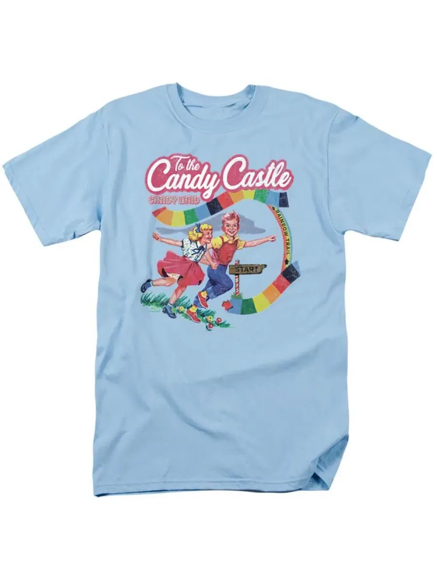 Футболка с принтом Candy Land To The Candy Castle Logovision — изображение 1 из 3, светлый синий