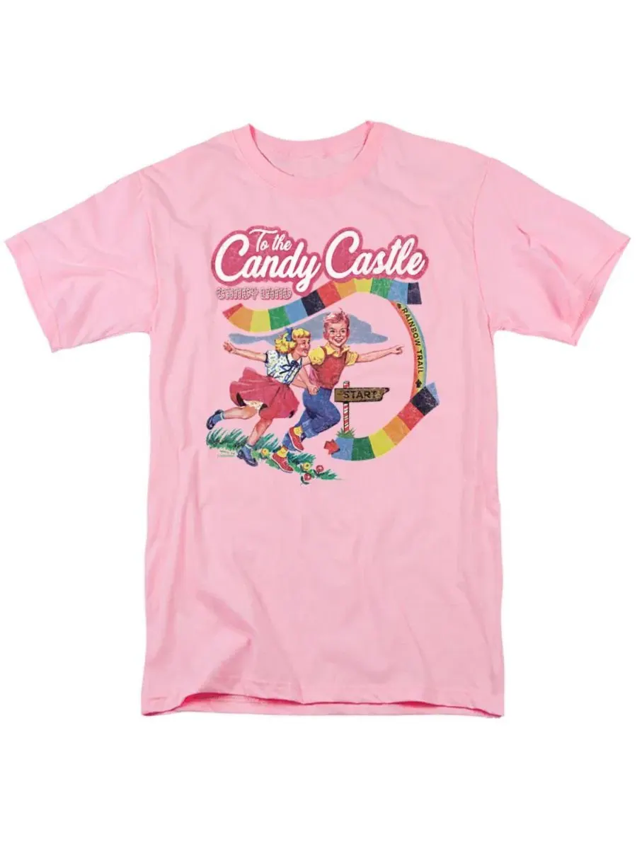Футболка с принтом Candy Land To The Candy Castle Logovision — розовый