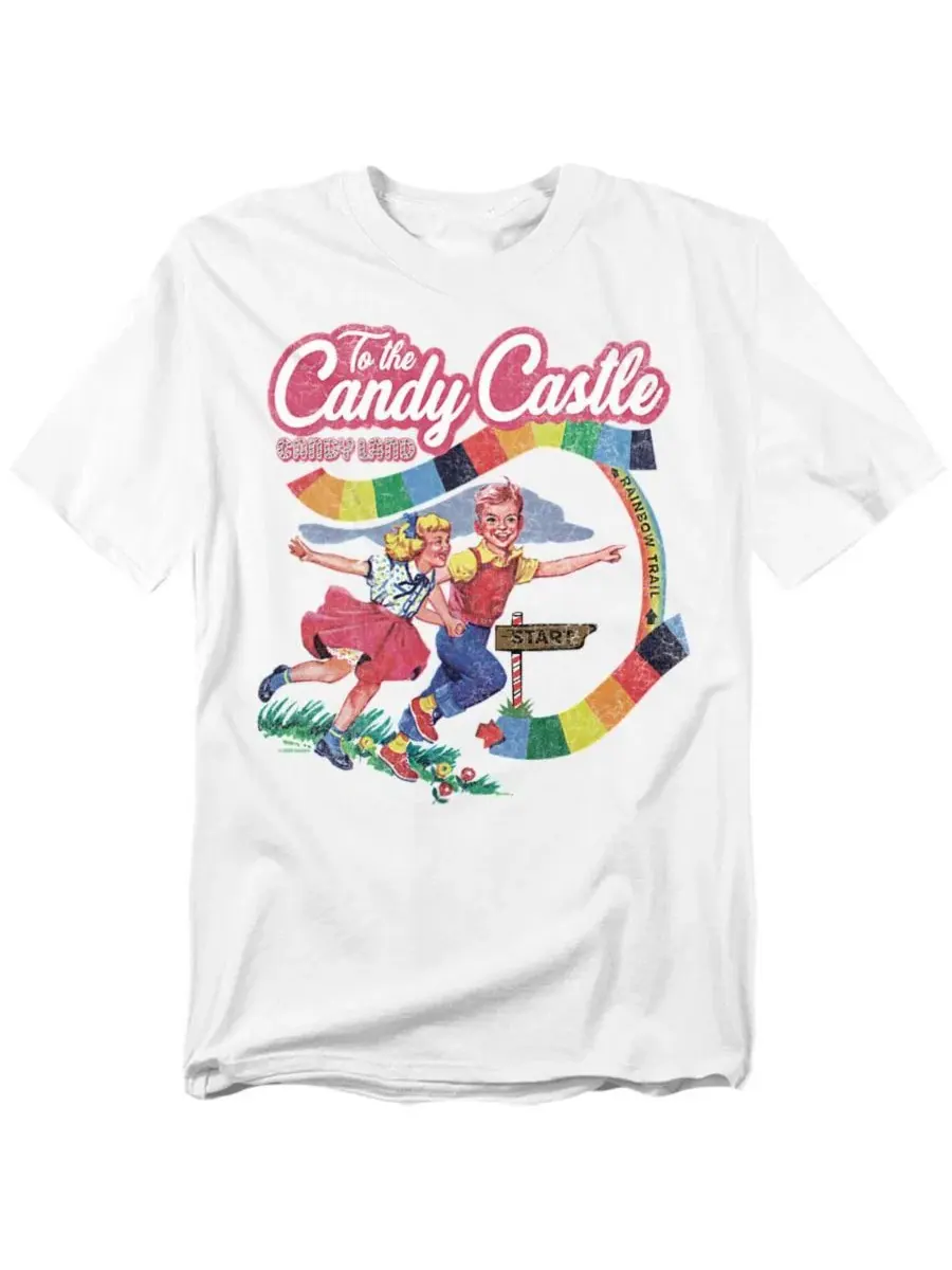 Футболка с принтом Candy Land To The Candy Castle Logovision — изображение 1 из 3, белый