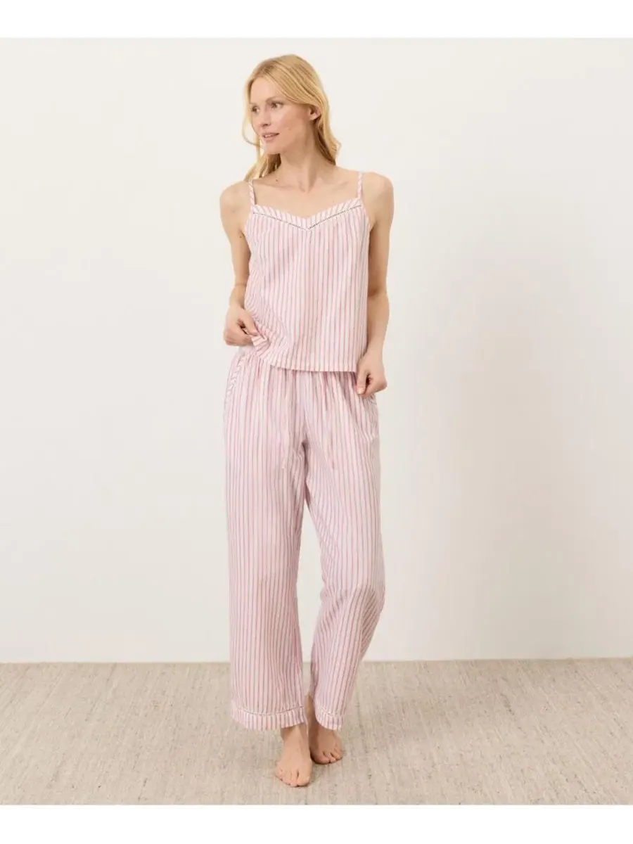 Спальный топ-комбидресс из органического хлопка Breezy Sleep Cami Pact, Dayspring Stripe — изображение 2 из 5