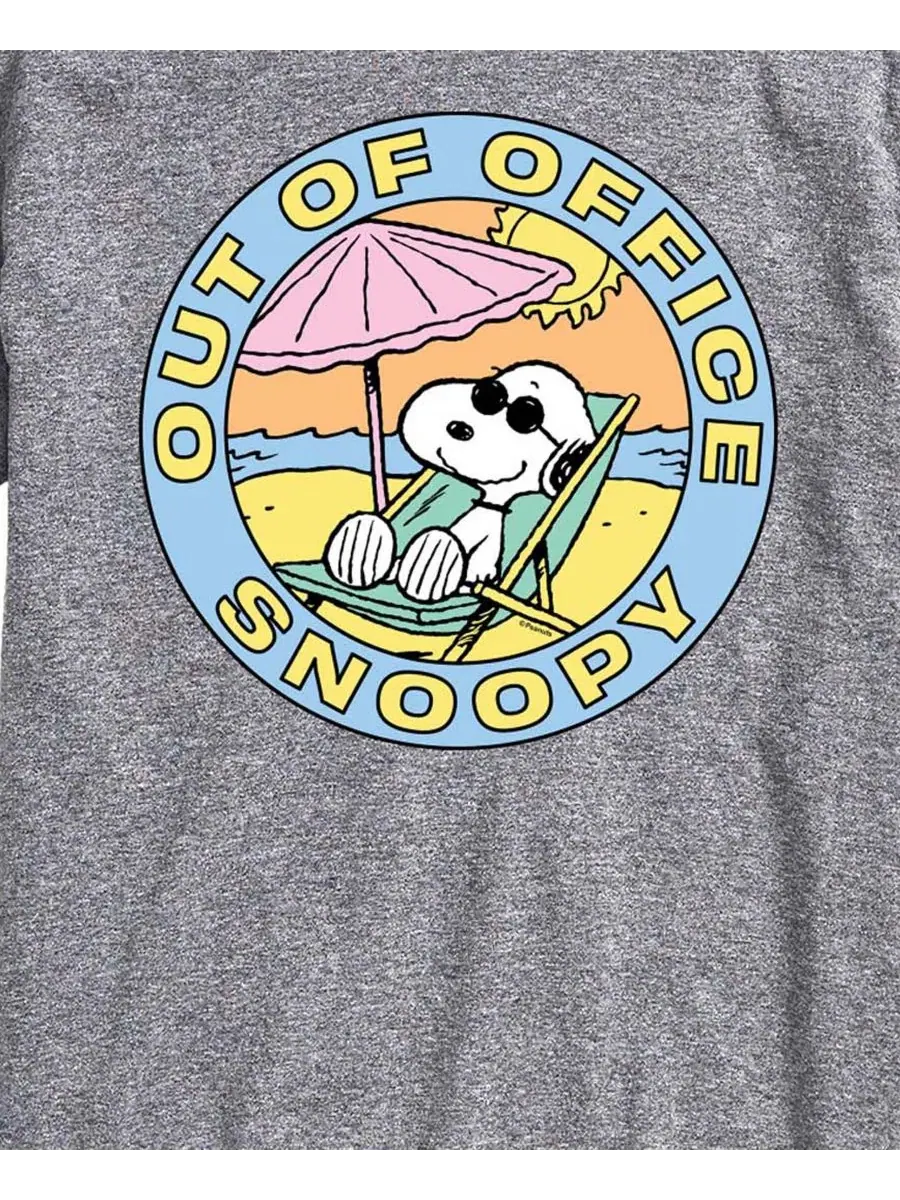 Футболка с принтом Out Of Office Snoopy AIRWAVES — изображение 3 из 3, приглушенный