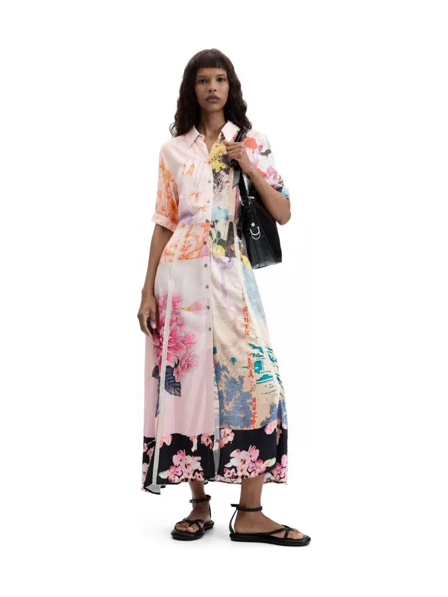 Платье женское с принтом Desigual — изображение 1 из 4, розовый