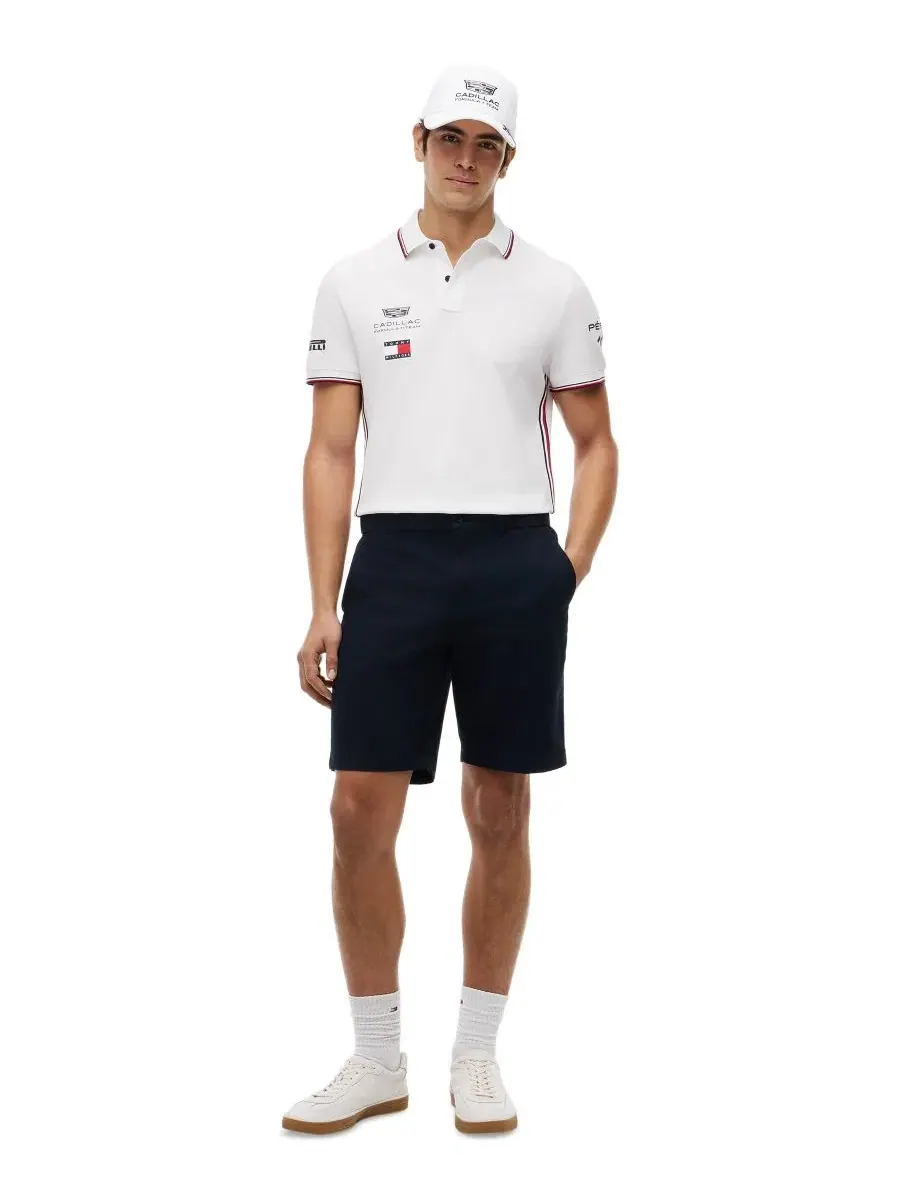 Поло Tommy Hilfiger с принтом Cadillac F1 Team — изображение 2 из 5, белый