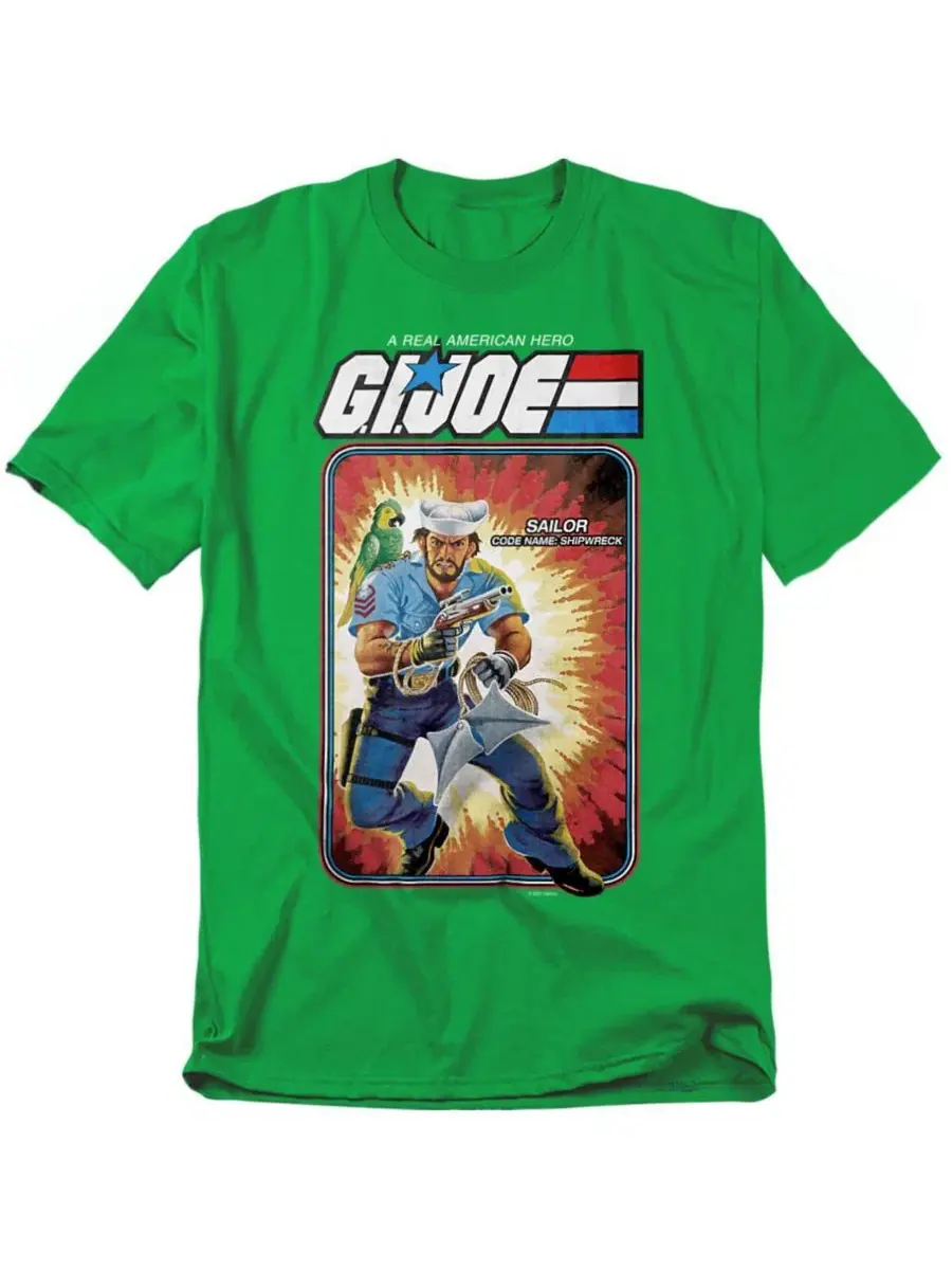 Футболка с принтом Men's + G.I. Joe Shipwreck Card Hasbro+ — зеленый