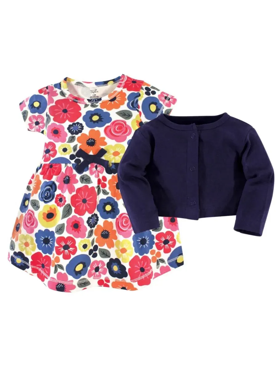 Комплект платьев с кардиганом Natural Cotton Touched by Nature, Bright Flower — изображение 2 из 4