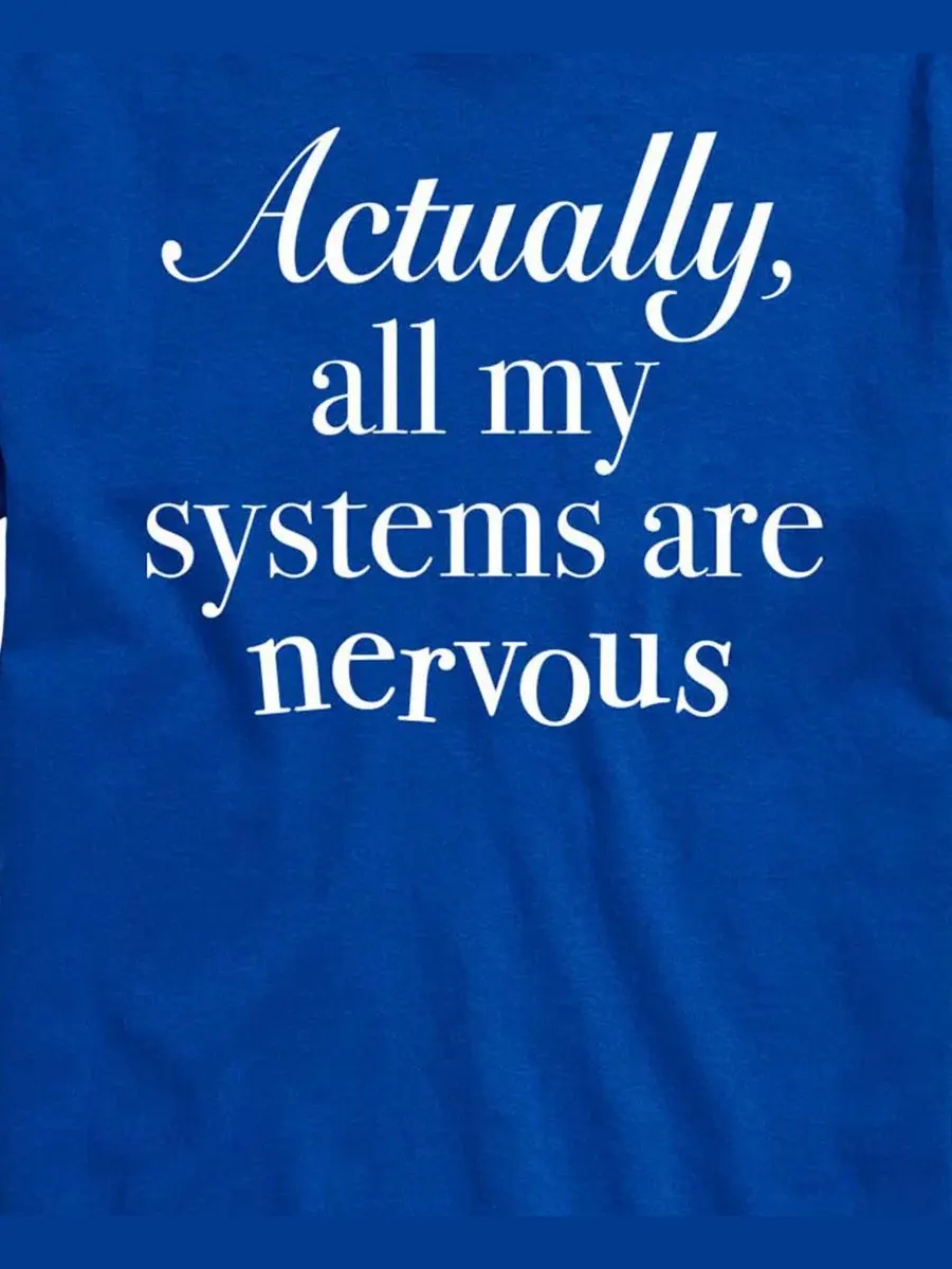Футболка с коротким рукавом с принтом All Systems Nervous AIRWAVES — изображение 3 из 3, синий