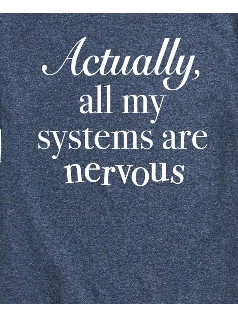 Футболка с коротким рукавом с принтом All Systems Nervous AIRWAVES — изображение 3 из 3, синий
