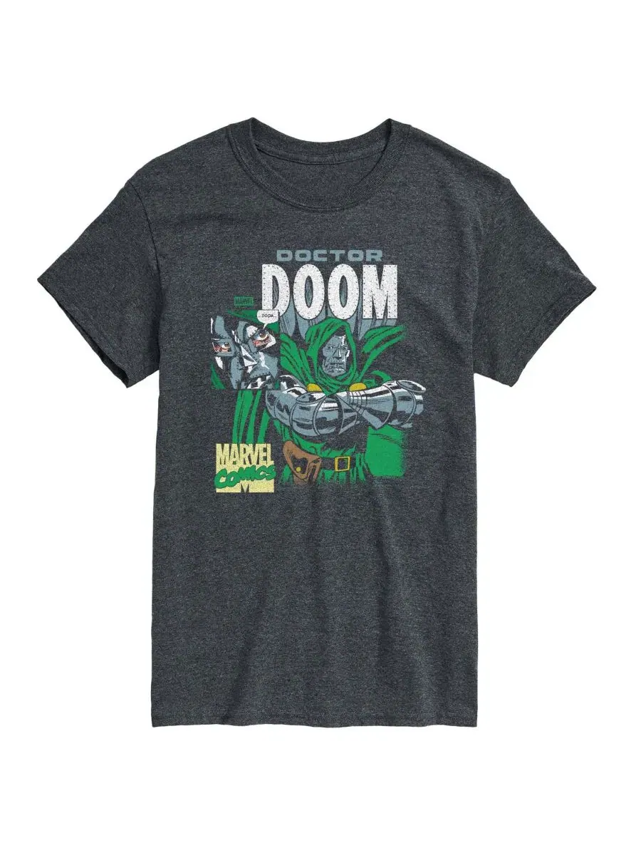Футболка с коротким рукавом Marvel Comics Dr. Doom AIRWAVES — изображение 1 из 3, темно-серый