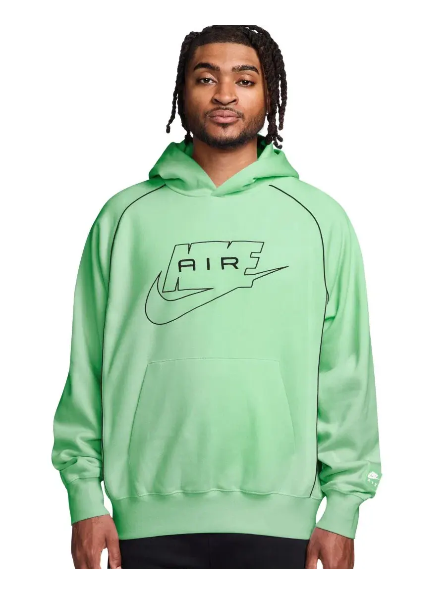 Худи из флиса с капюшоном, свободный крой Nike — изображение 1 из 4, черный