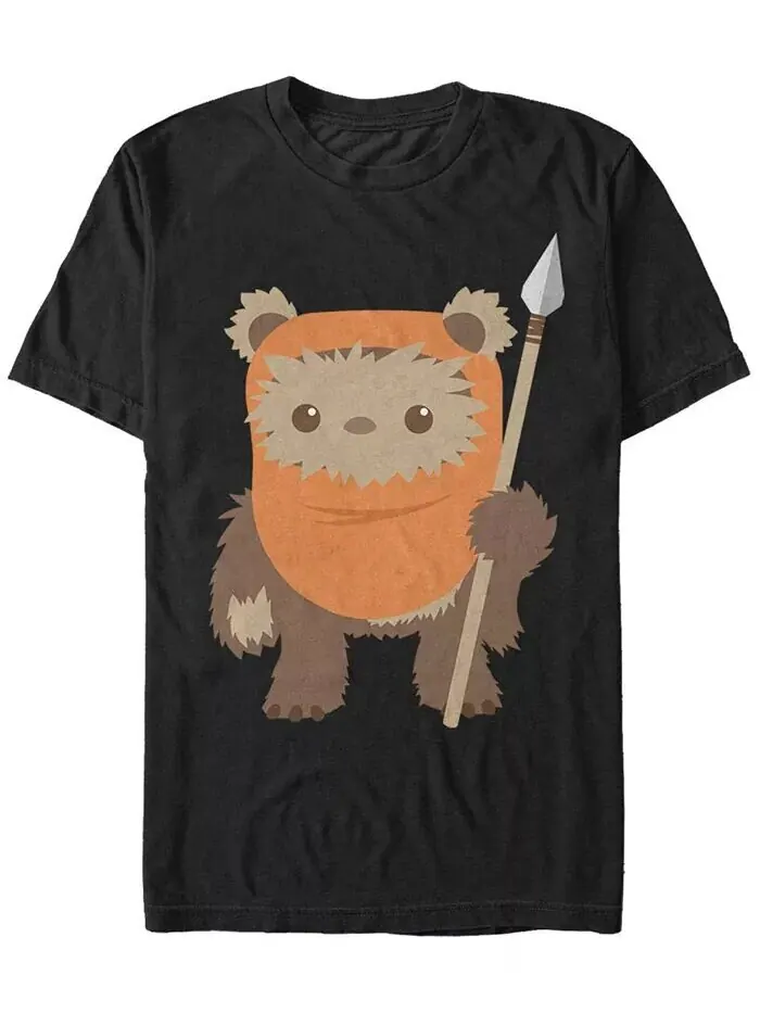 Футболка мужская Star Wars Return of The Jedi Cute Ewok But Will Spear You с коротким рукавом Fifth — изображение 1 из 1