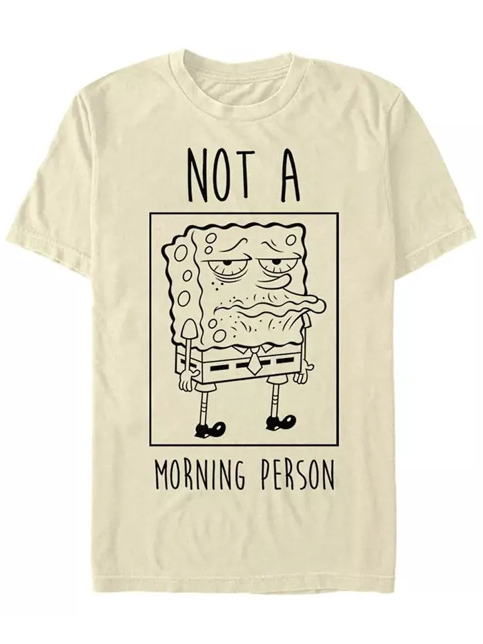 Футболка мужская Not A Morning Person с коротким рукавом и круглым вырезом Fifth Sun — изображение 1 из 1, прозрачный